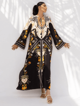 Midnight Tribal Kaftan