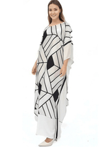 Ivory Geometry Kaftan