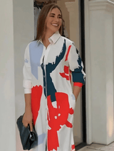 Elaris Abstract Shirt Dress