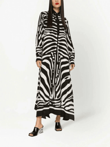 Zebra Luxe Shirt Dress