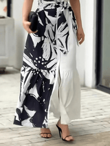 Monochrome Kaftan Dress