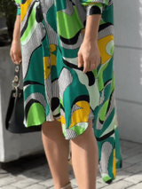 Allover Shirt Dress Cascade