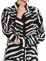 Zebra Luxe Shirt Dress