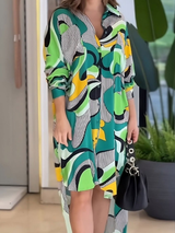 Allover Shirt Dress Cascade