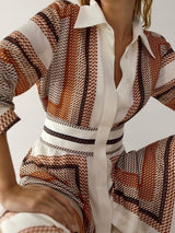 Amber Geometry Dress