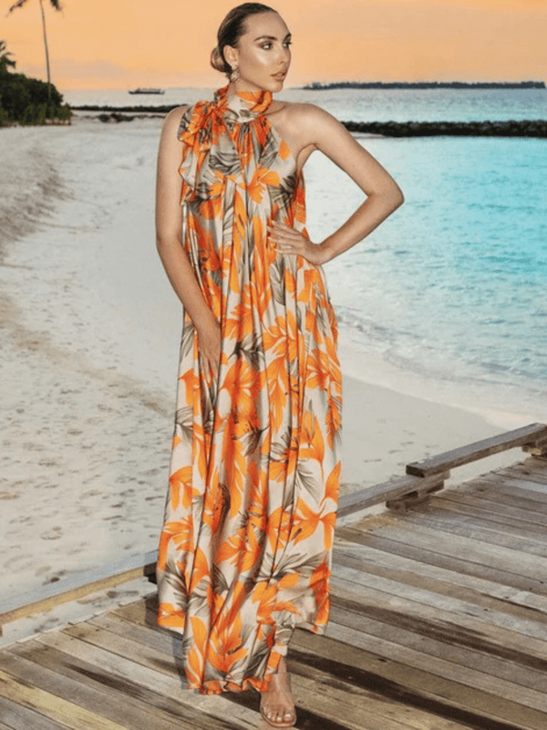 Sunset Tropic Flow Dress