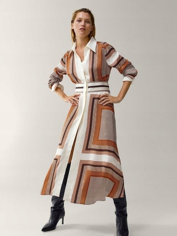 Amber Geometry Dress