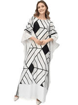 Ivory Geometry Kaftan