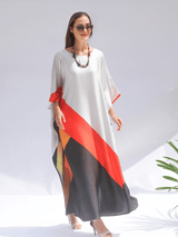 Crimson Cascade Kaftan