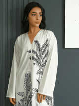 Chrome Botanical Kaftan