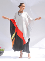 Crimson Cascade Kaftan