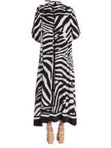 Zebra Luxe Shirt Dress