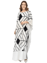 Ivory Geometry Kaftan