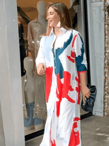 Elaris Abstract Shirt Dress