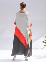 Crimson Cascade Kaftan