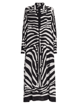 Zebra Luxe Shirt Dress