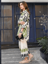 Olive Ikat Printed Co-ord Set