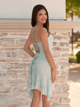 Sheath Sequin Mini Party Dress