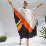 Crimson Cascade Kaftan